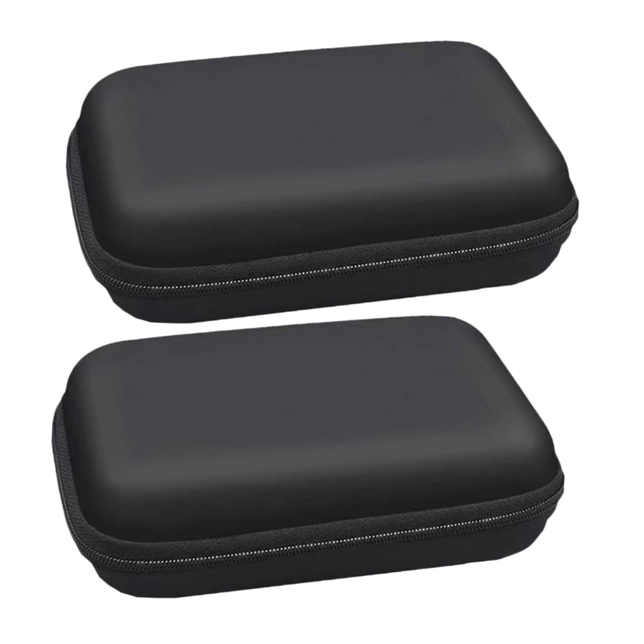 GAROZATION 2-Pack Compact EVA Electronics Organizer Pouch - Waterproof Storage Case for Hard Drives, Cables, Chargers & Gadgets - Perfect for Travel, Office & Home Organization
