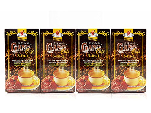 4 Boxes (80 Sachets) Ganoderma Gano Excel 3-in-1 Instant Coffee - Immune Support & Energy Boost for Busy Professionals & Students
