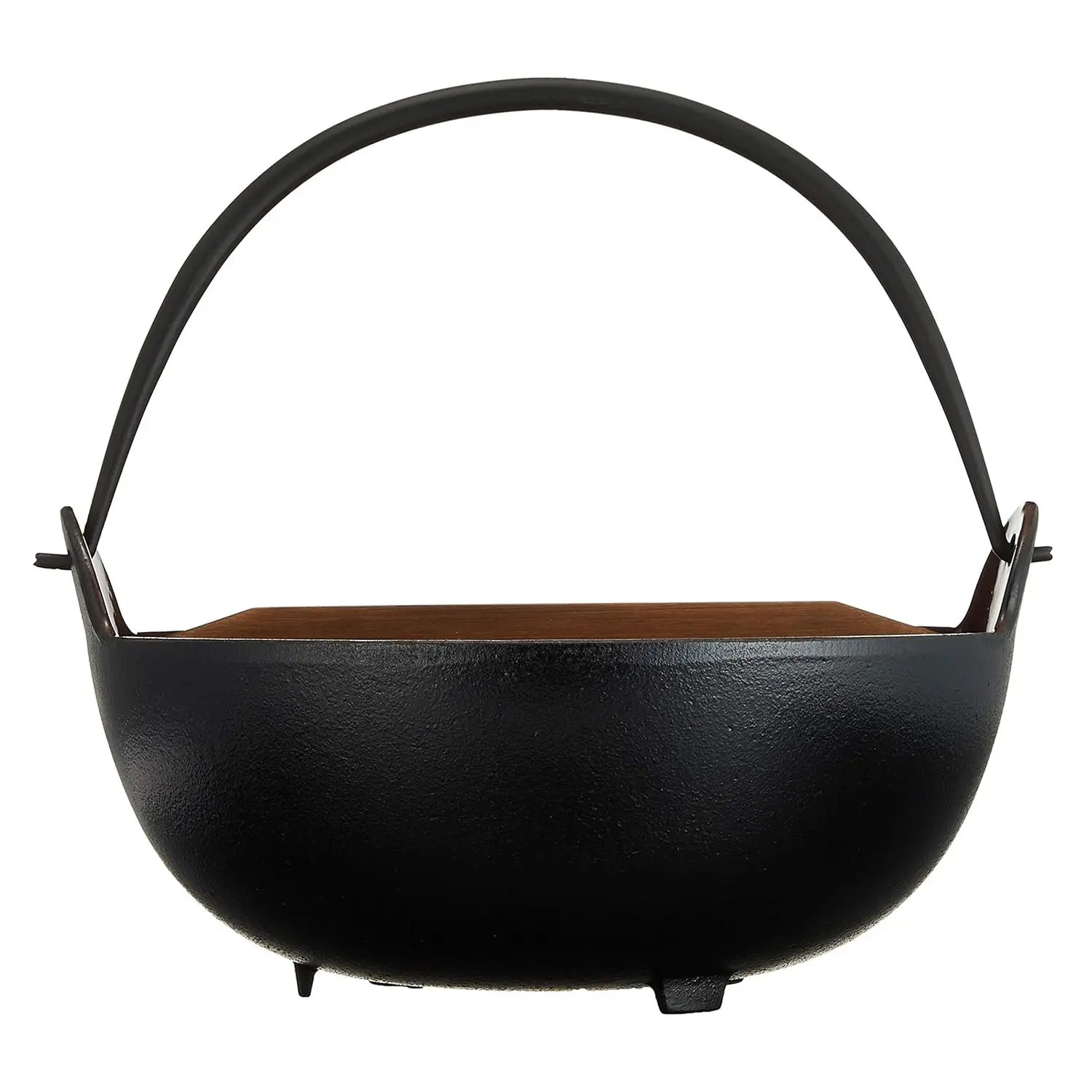 Premium Chubu Cast Iron Inaka Hot Pot with Ladle - Traditional Japanese Nabe Pot for Home Cooking, Camping & Family Gatherings