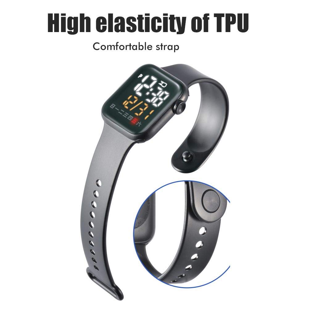 Kids Smart Watch - Waterproof Fitness Tracker with LED Touch Screen for Sports & Outdoor Activities