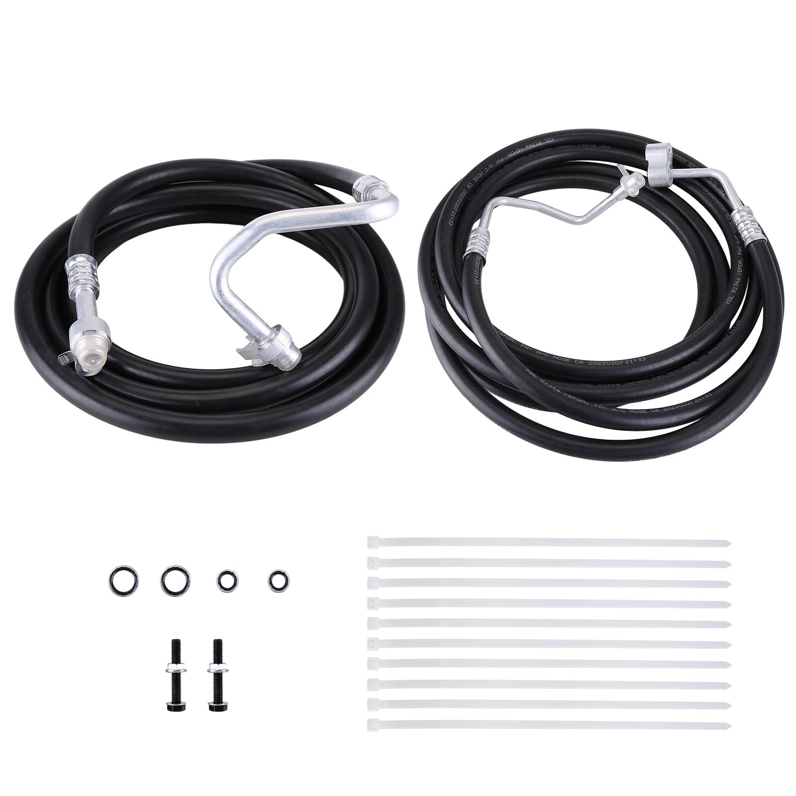2007-2014 Suburban Rear AC Hose Kit - SU33468 AC Line Set Replacement for Cadillac Escalade ESV & Yukon XL | Durable Air Conditioning Hose Lines for Rear Auxiliary AC System | Perfect for SUV AC Repair & Maintenance