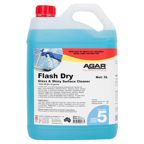 Fast-Drying Agar Flash Window Cleaner & Shiny Surface Cleaner Spray - Streak-Free for Glass, Mirrors, and Stainless Steel | Perfect for Home, Office, and Car Windows
