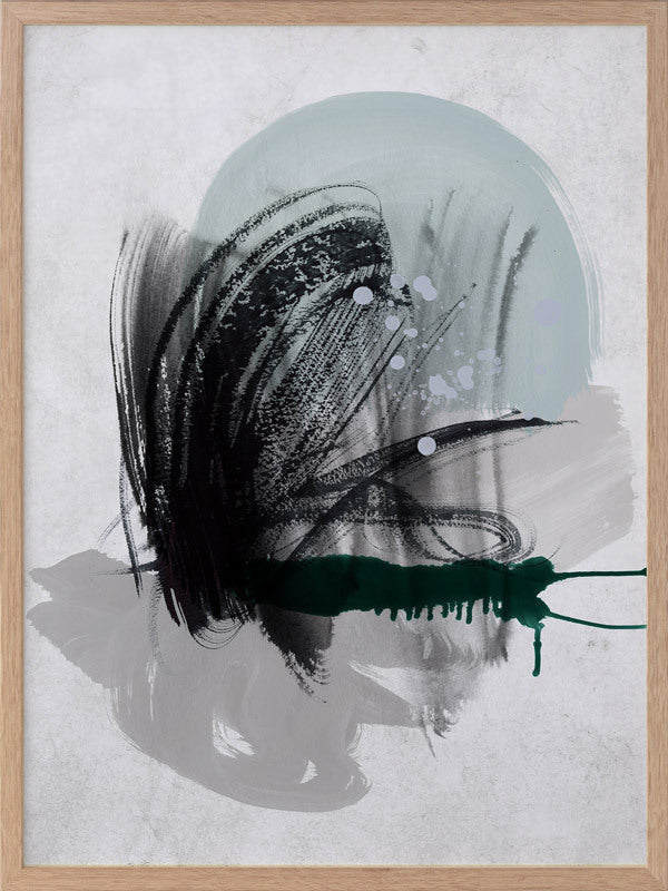 Astray II Framed Art Print - Modern Abstract Wall Decor for Living Room, Bedroom & Office - Ready to Hang Canvas Painting for Home & Office Decor