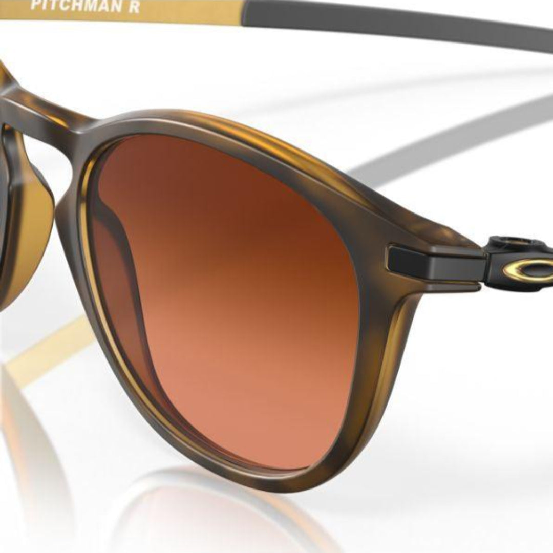 Oakley Pitchman R Sunglasses Matte Brown Tortoise Frame with Prizm Brown Gradient Lenses - Model 0OO9439 943915 | Perfect for Outdoor Sports, Driving & Everyday Wear