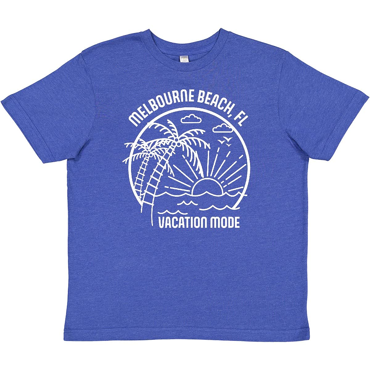 Inktastic Summer Vacation Mode Melbourne Beach Florida Youth T-Shirt - Comfortable Kids Travel Shirt for Beach Trips & Family Vacations