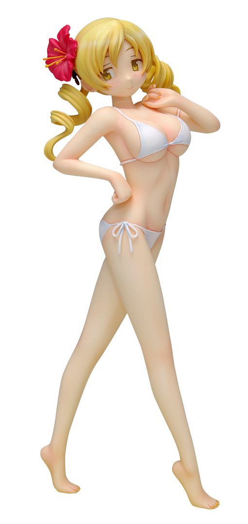 Beach Queens: Madoka Magica Tomoe Mami 1/10 Scale PVC Figure - Anime Collectible for Display & Cosplay Inspiration