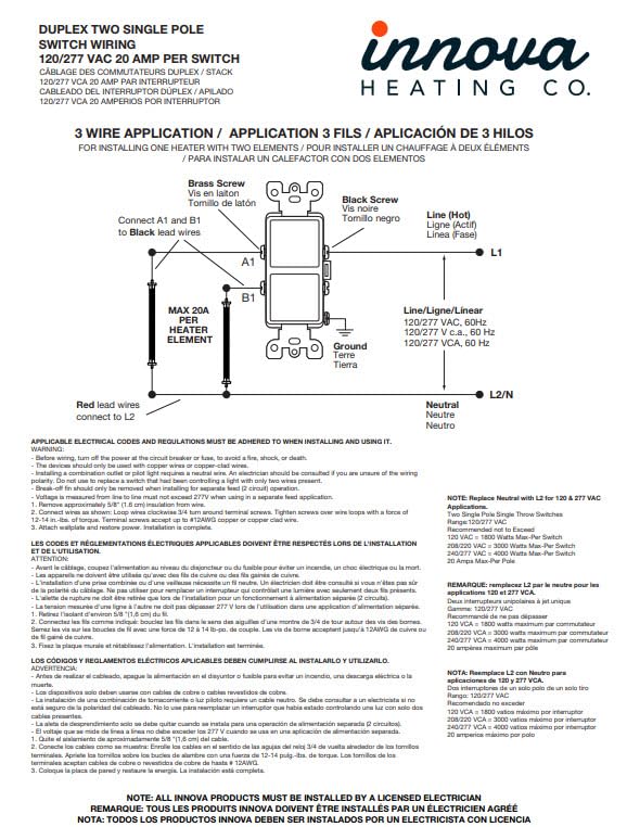 Innova EFDWWPW 20 Amp Dual Duplex Switch Weatherproof Flush Mount & Gang Box - Outdoor Electrical Outlet for Patio, Garage & Wet Locations
