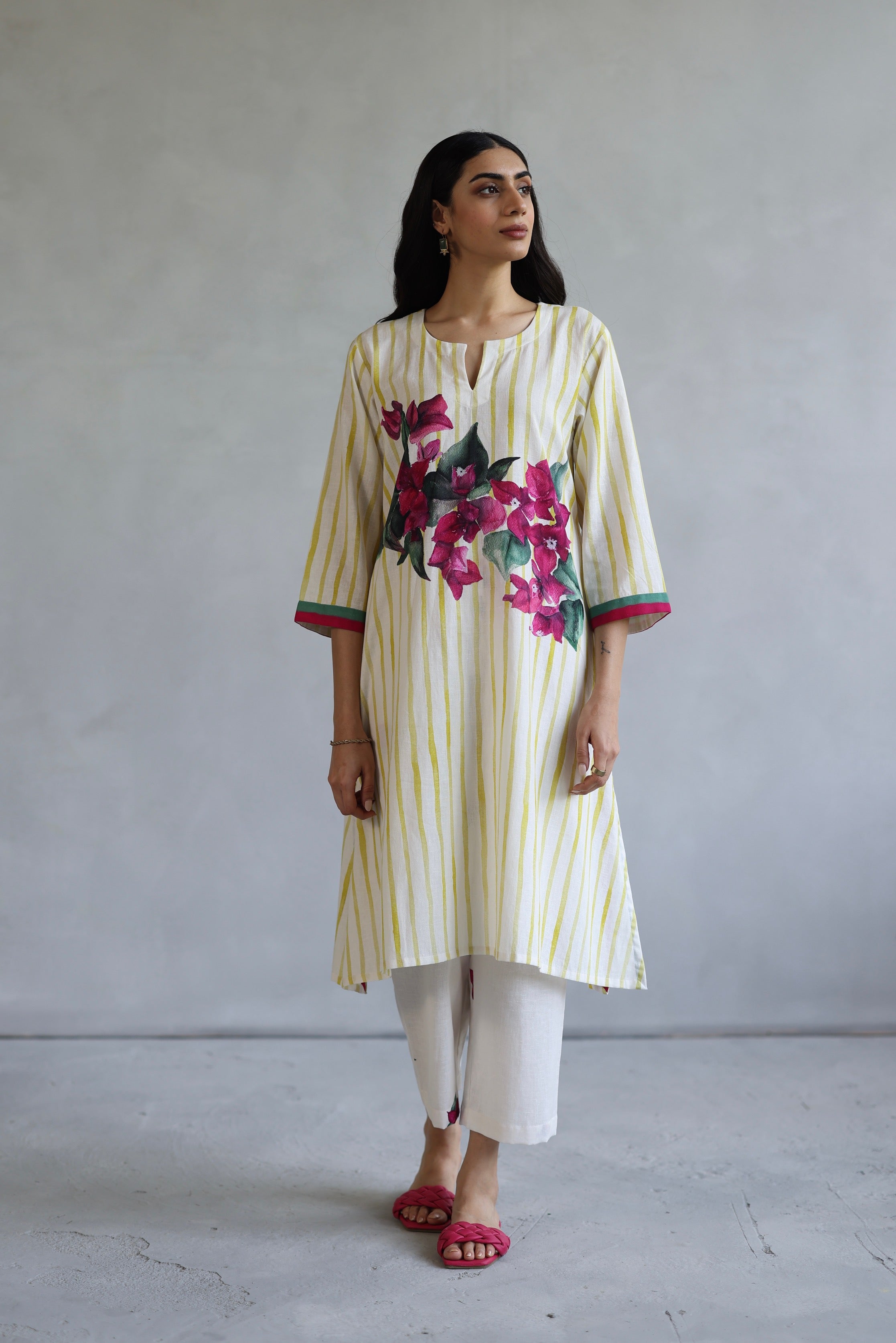 Stylish Lemondrop Kurta Set for Women - Traditional Indian Ethnic Wear - Perfect for Festivals, Weddings & Casual Outings