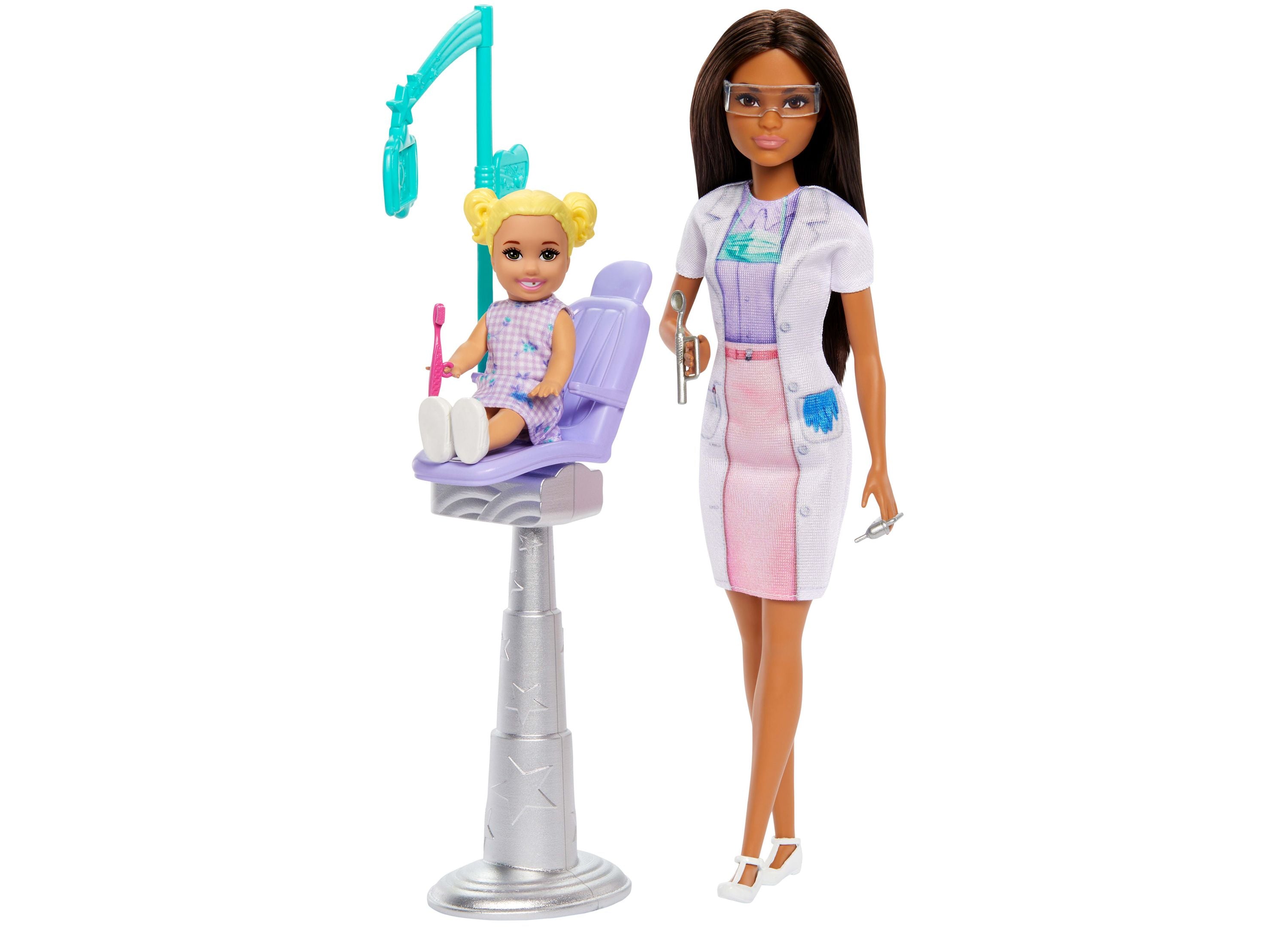 Barbie Dentist Playset with Patient & Dental Tools – Interactive Pretend Play Toy for Kids, Perfect for Role-Playing & Learning Dental Hygiene – Great for Birthday Gifts & Educational Playtime