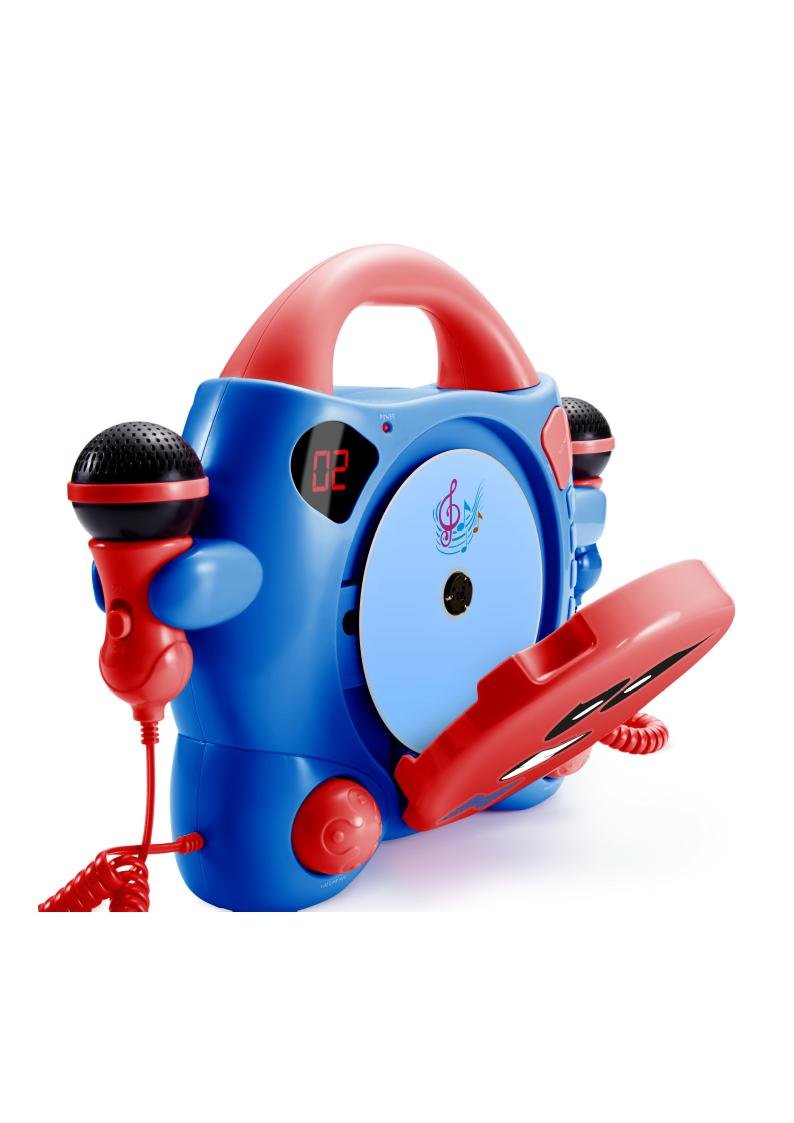 Portable CD Player with 2 Microphones - Big Ben by My Billy | Perfect for Karaoke Parties, Road Trips & Home Entertainment