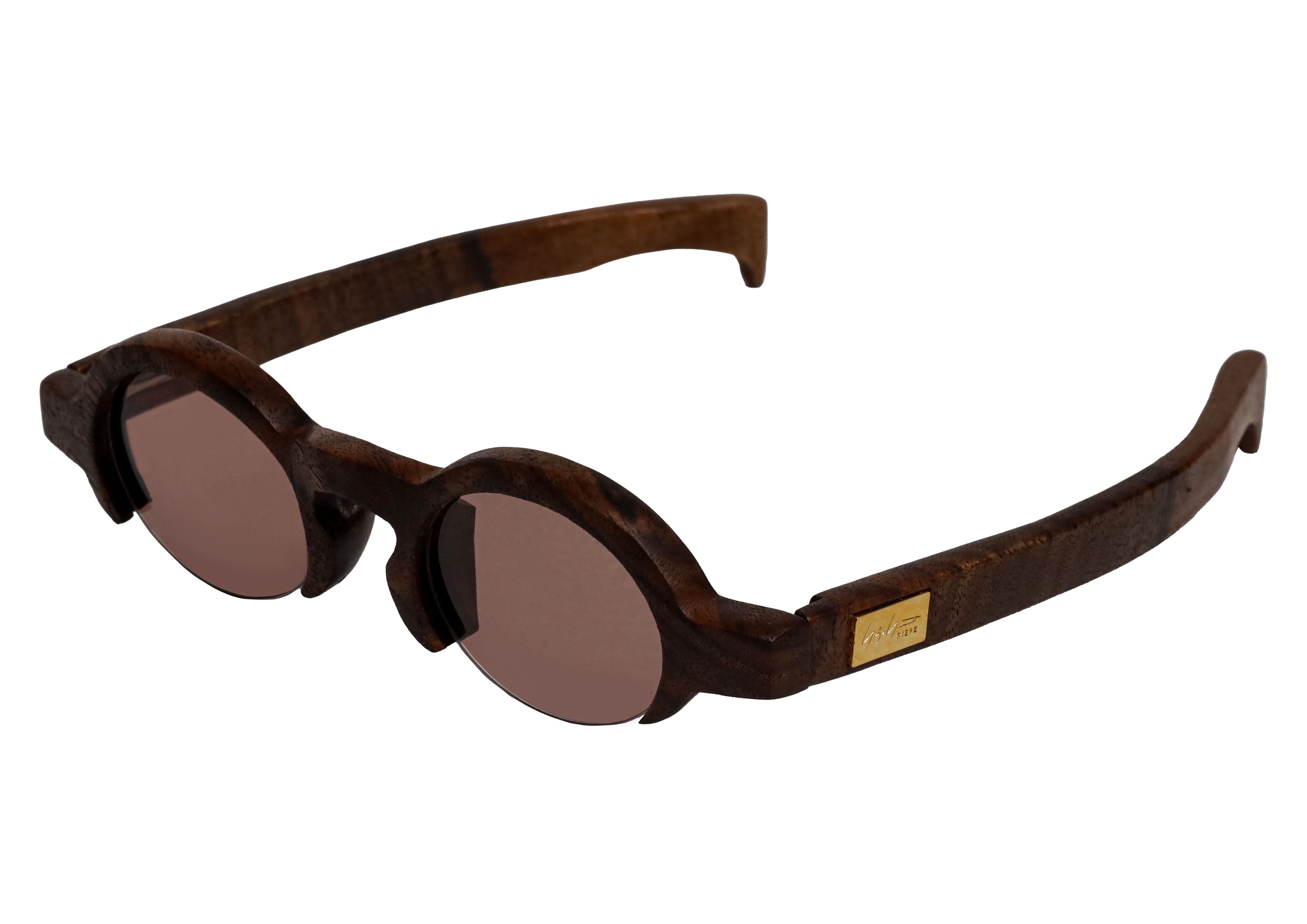 Stylish Brass and Walnut Willow Sunglasses - UV Protection, Polarized Lenses for Outdoor Activities, Beach, Driving & Fashion Accessories