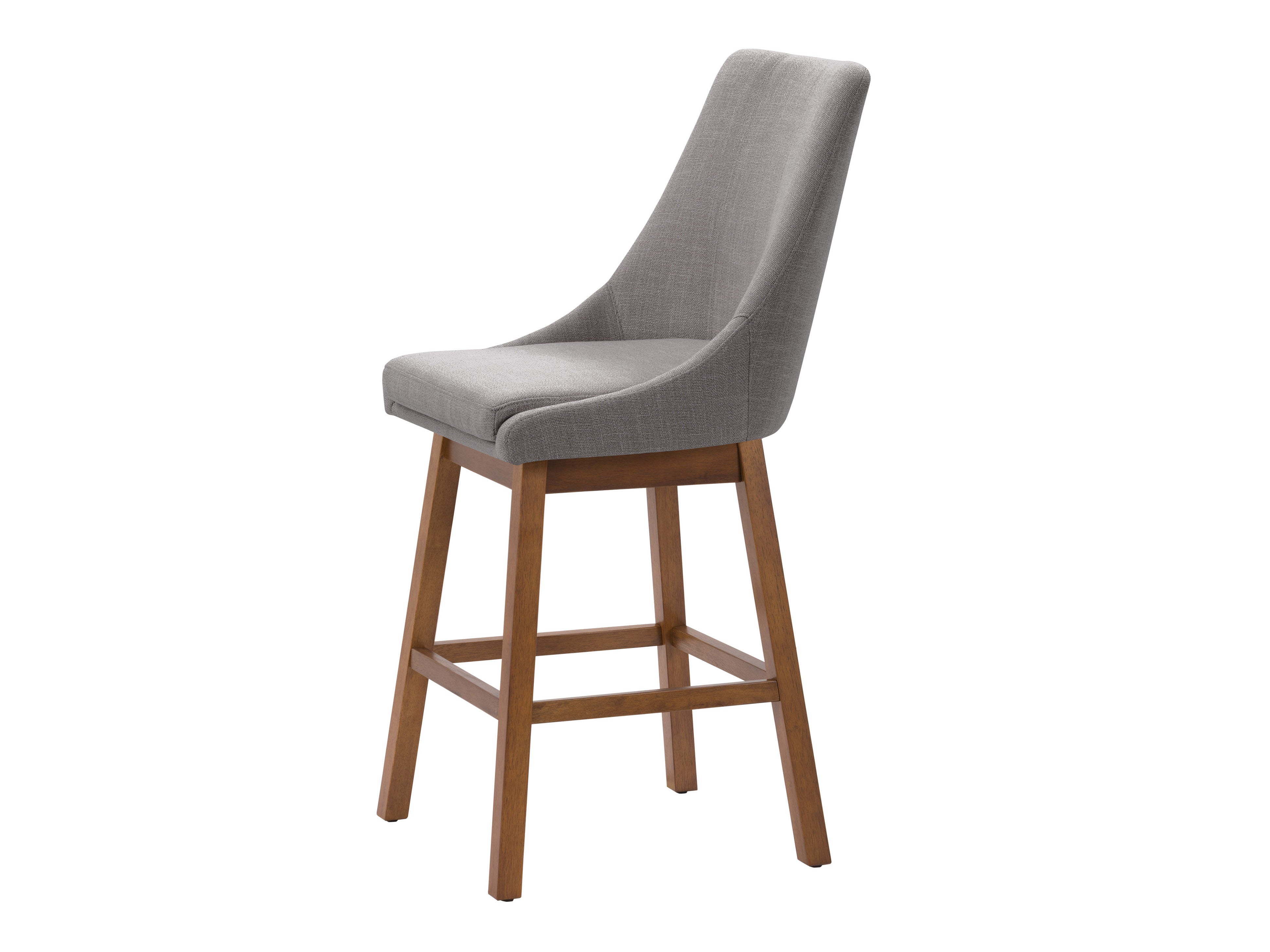 Modern Light Grey Bar Stools for Kitchen Island & Counter - Adjustable Height & Comfortable Seating for Home & Commercial Use