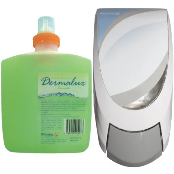 Dermalux Enrich 3-in-1 Face Wash with Green Tea & Cucumber Extract | Gentle Cleansing, Exfoliating & Hydrating | Perfect for Daily Skincare Routine & Sensitive Skin Care