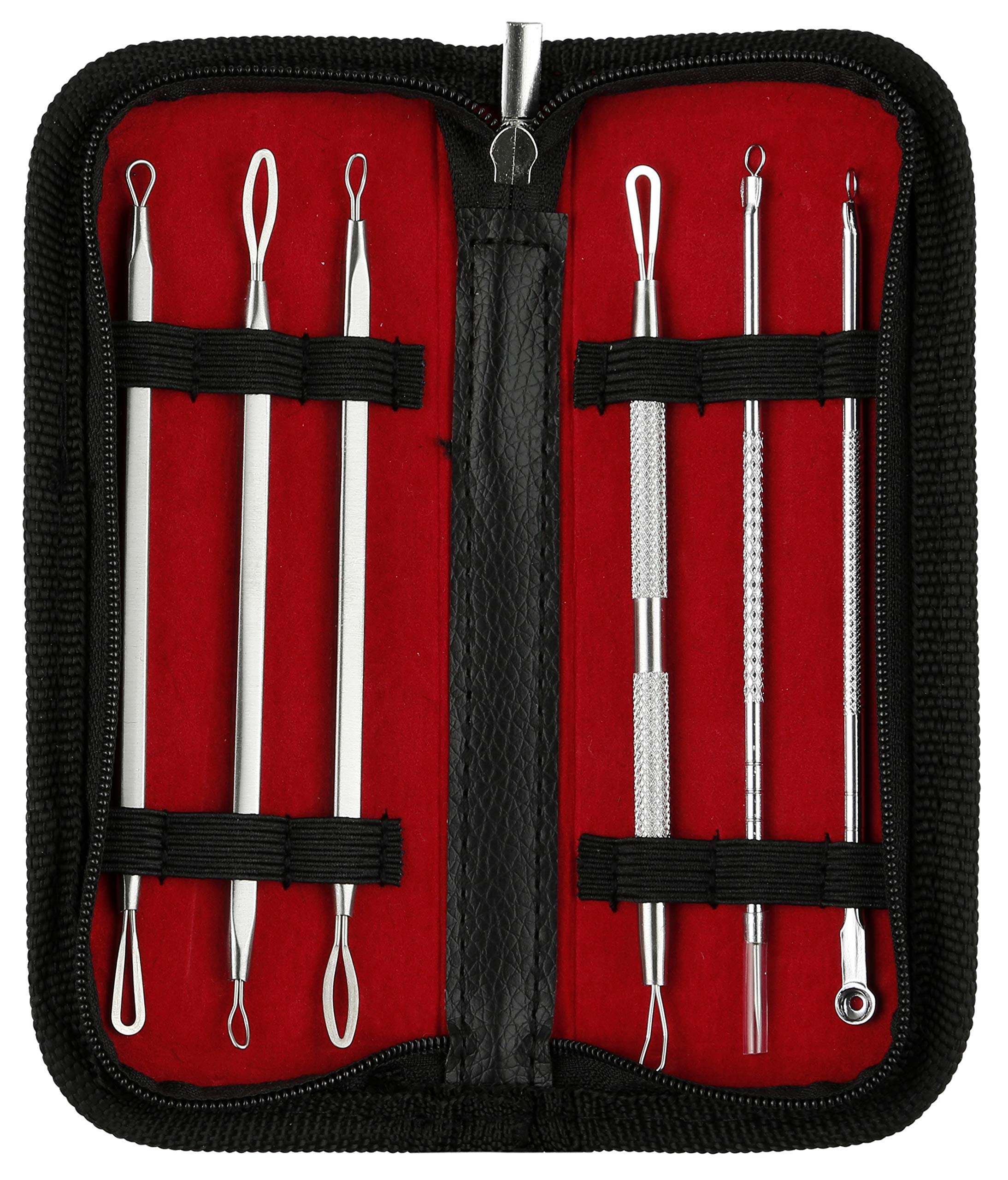 Beauté Secrets Blackhead & Pimple Remover Kit - Acne Treatment Tools for Blackhead Extraction, Whitehead Removal & Blemish Care - Perfect for Home Skincare Routine & Facial Cleansing