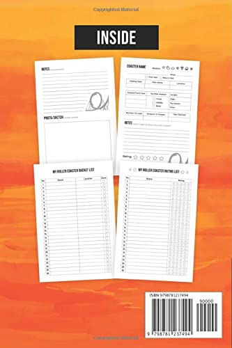 Ultimate Roller Coaster Enthusiast Log Book - Track & Rate All Your Favorite Theme Park Rides | Perfect for Amusement Park Lovers & Thrill Seekers | Great Gift for Coaster Fans