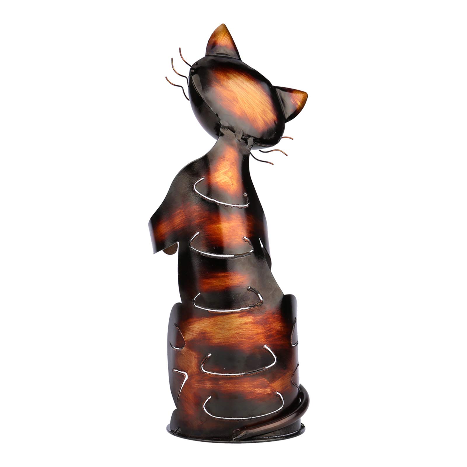 Cat Wine Bottle Holder - Elegant Metal Tabletop Wine Rack for Home Decor | Perfect for Kitchen, Bar & Dining Room Display | Unique Cat Sculpture Gift for Wine Lovers