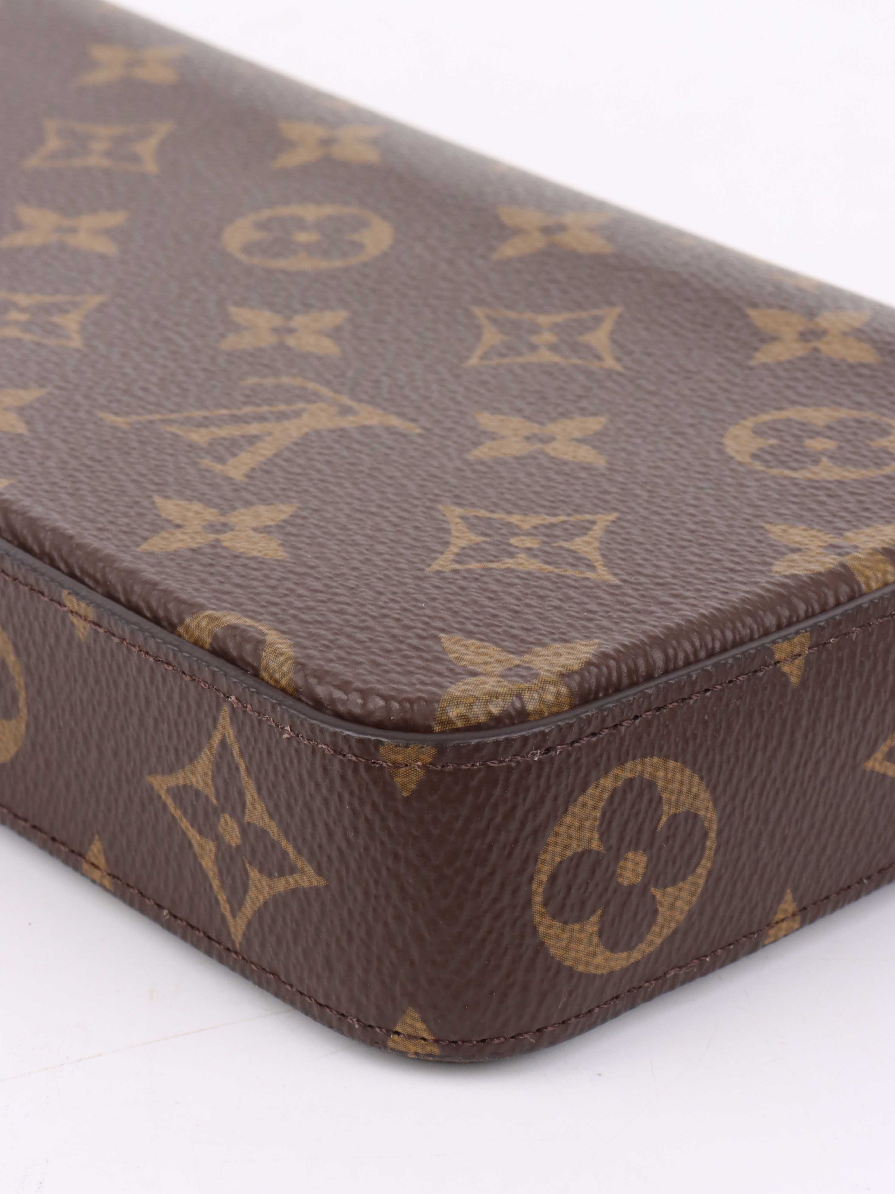 Authentic Louis Vuitton Monogram Felicie Pochette Crossbody Bag - Luxury Designer Wallet on Chain for Women | Perfect for Evening Events, Date Nights & Travel Accessories