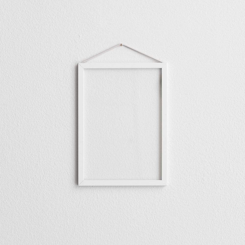 MOEBE White Powder Coated Picture Frame - 4 Sizes (8x10, 11x14, 16x20, 24x36) for Wall Art, Photo Display & Home Decor