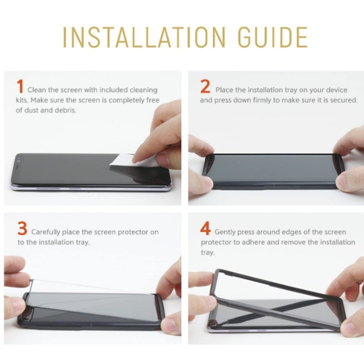 Tempered Glass Screen Protector for Samsung Galaxy S9 Plus - HD Clear, Anti-Scratch, Bubble-Free - Perfect for Work, Travel & Everyday Protection