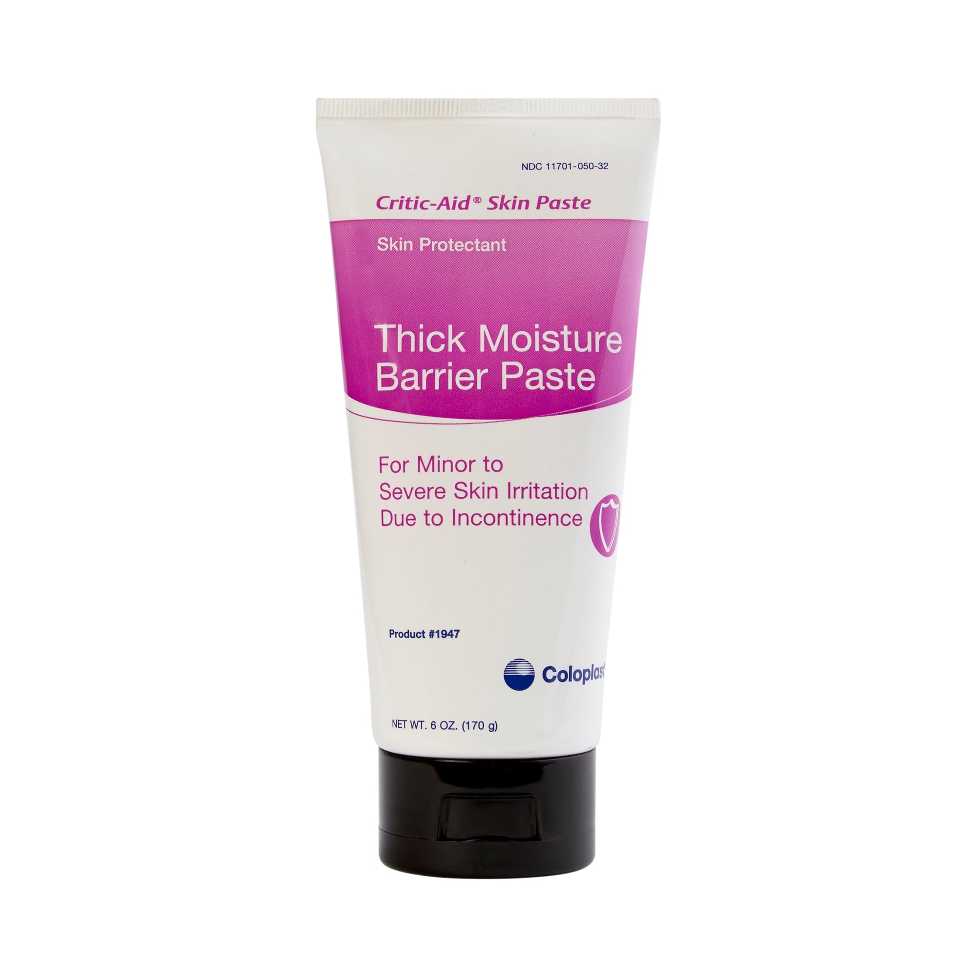 Critic Aid Thick Moisture Barrier Skin Paste for Diaper Rash & Irritation - 6 oz Tube | Protects Sensitive Skin | Ideal for Babies & Adults with Skin Conditions