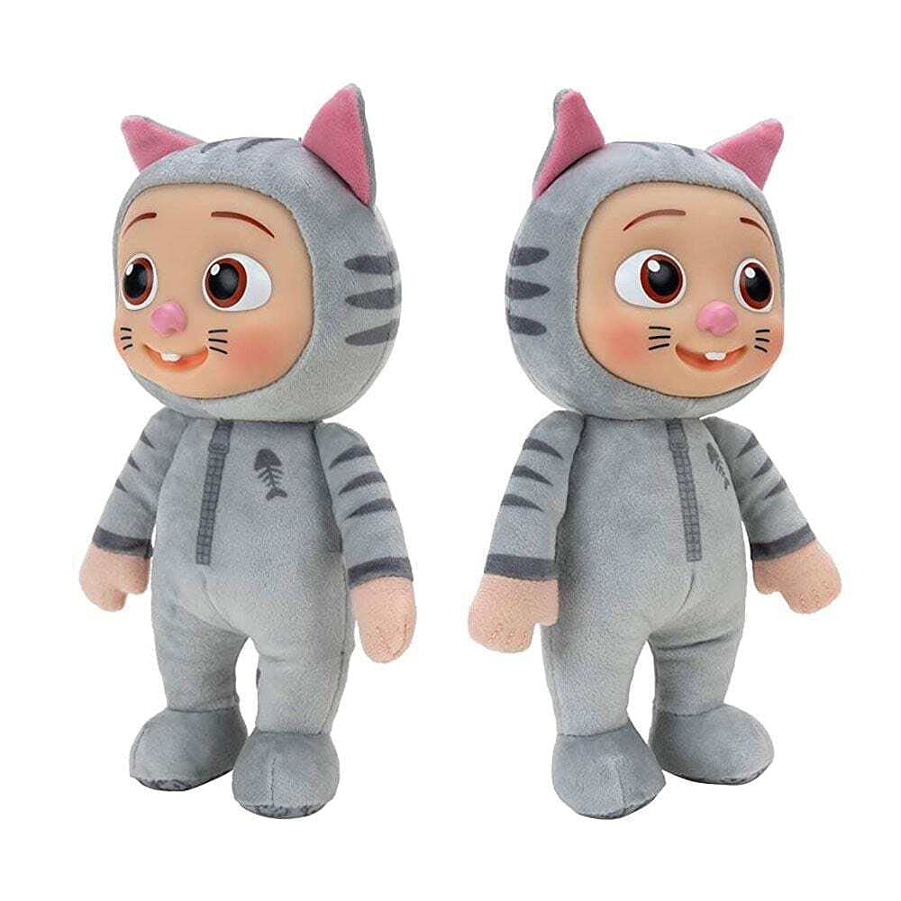 Cocomelon 8 Inch JJ Kitty Plush Toy - Soft Stuffed Animal for Kids, Perfect Gift for Birthday & Christmas | Nursery Decor, Cuddly Companion for Toddlers