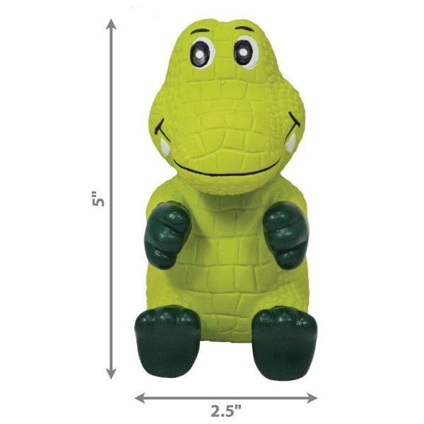 KONG Wiggi Alligator Dog Chew Toy - Durable Rubber Chew Toy for Aggressive Chewers, Interactive Play & Dental Health - Perfect for Large & Medium Dogs, Indoor & Outdoor Use