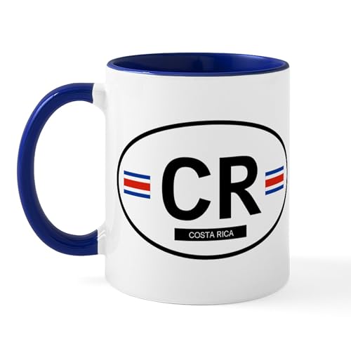 White/Navy Inside - Costa Rica Mug