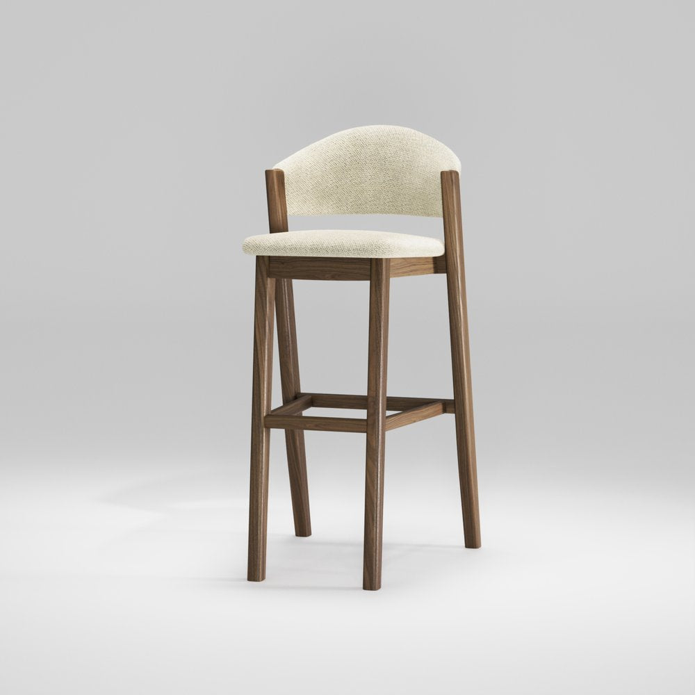 CARAVELA Bar Stool - Modern Adjustable Counter Height Stool with Backrest, Set of 2 - Perfect for Kitchen Island, Breakfast Bar & Home Pub Decor