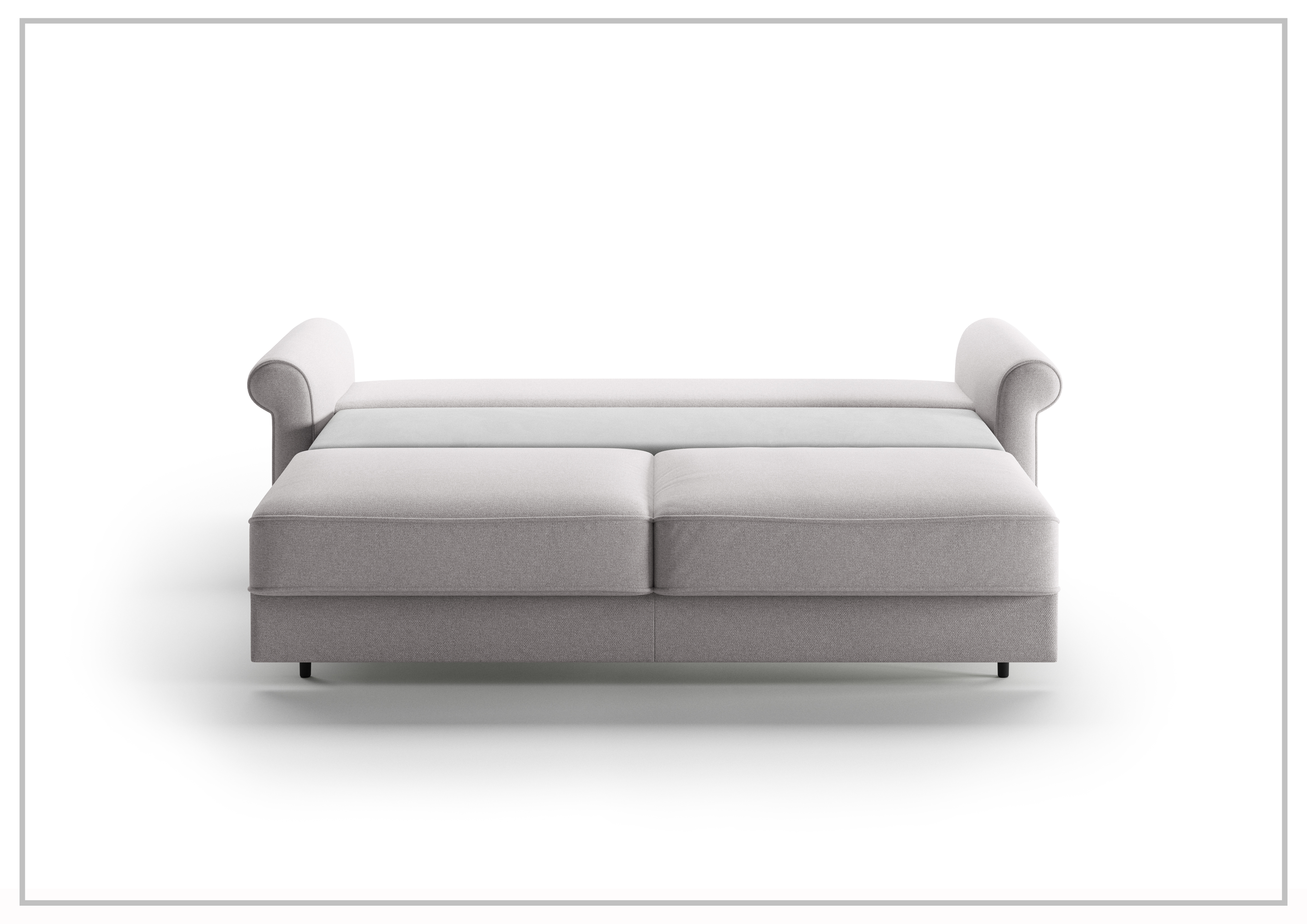 Luonto Casey Fabric King Sofa Sleeper - Convertible Pull-Out Bed with Storage, Comfortable Sleeper Sofa for Living Room, Guest Room & Small Spaces