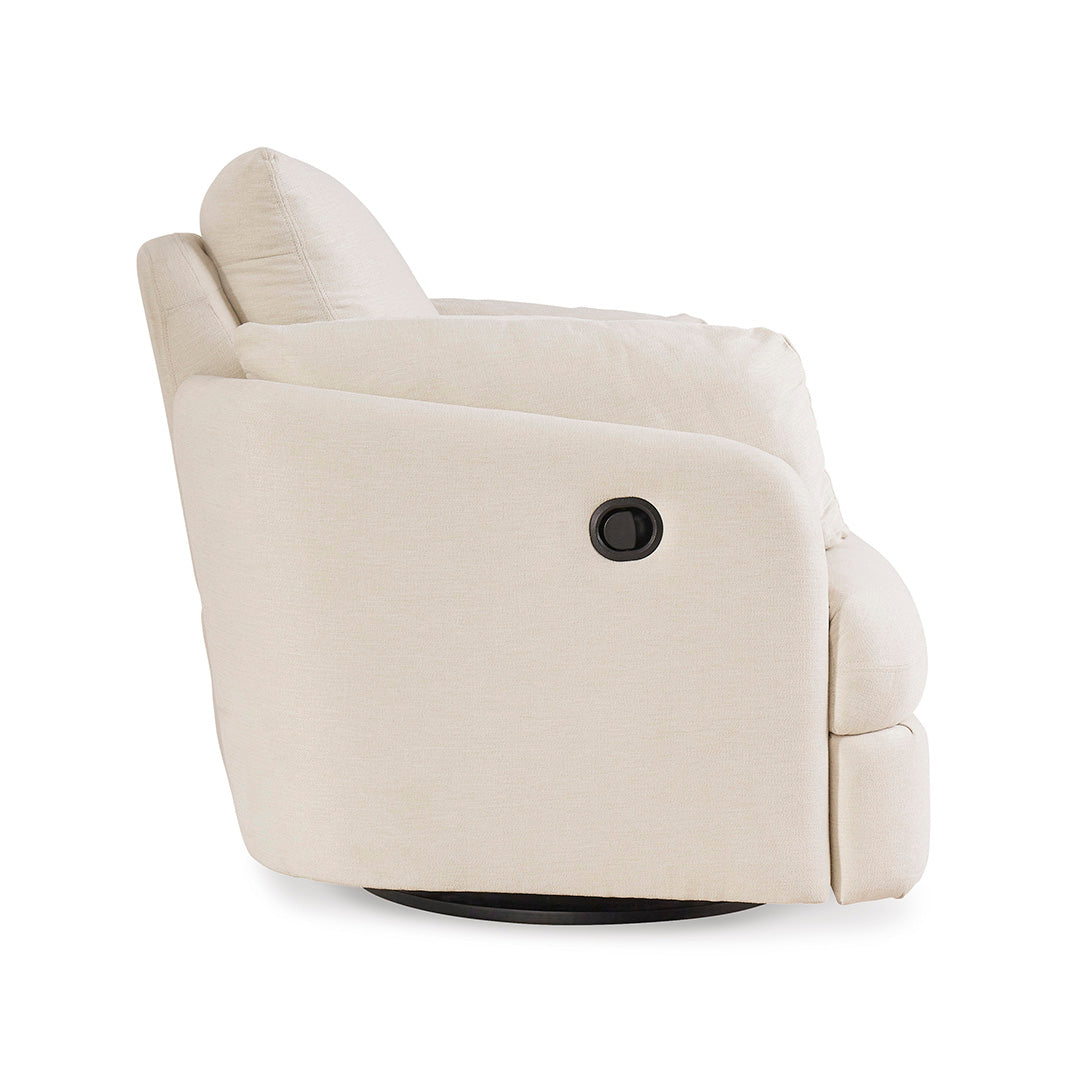 Modmax Swivel Glider Recliner Chair - 360 Degree Rotating Rocker Recliner with Smooth Gliding Motion, Padded Armrests & Lumbar Support - Perfect for Living Room, Nursery, or Home Theater Relaxation