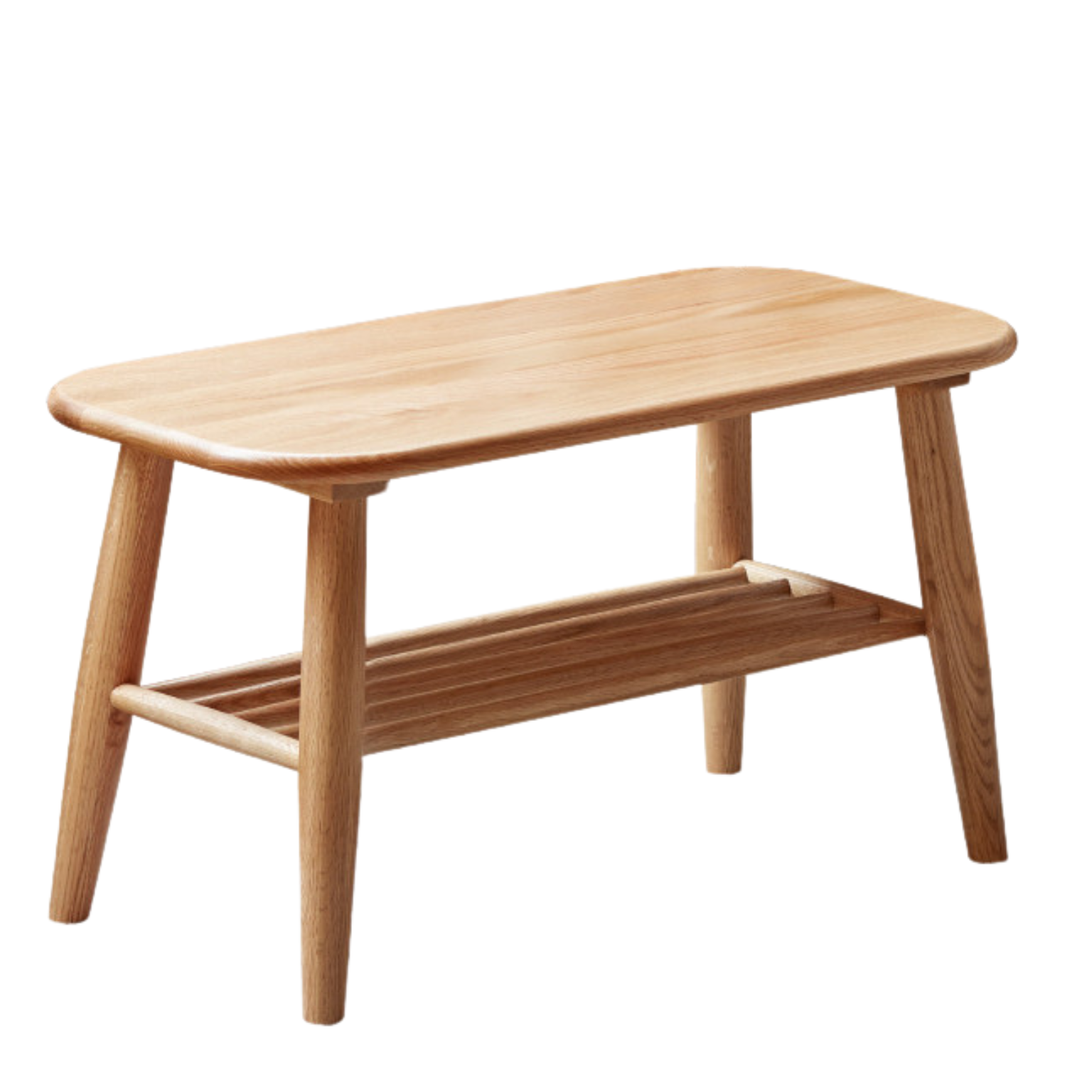 31.4x13.7x15.7 inch / 80x35x40 cm / Natural Wood Color / Oak Shoe bench