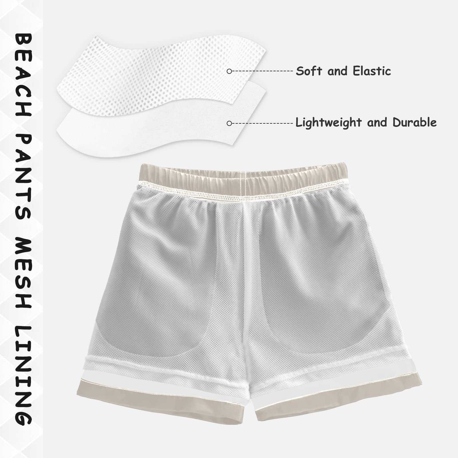 DOMIKING Boys' Swim Trunks with Mesh Lining - Quick Dry for Beach & Pool Play