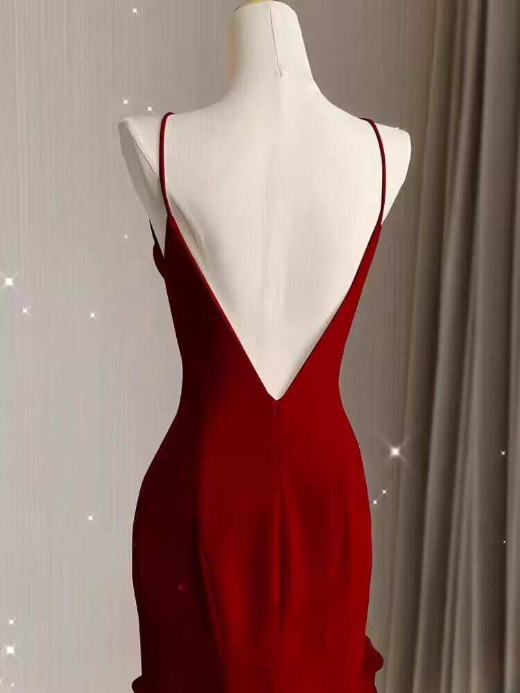 Elegant Burgundy Mermaid Ruffled Long Prom Dress J2945 - Formal Evening Gown for Homecoming, Wedding, and Special Occasions