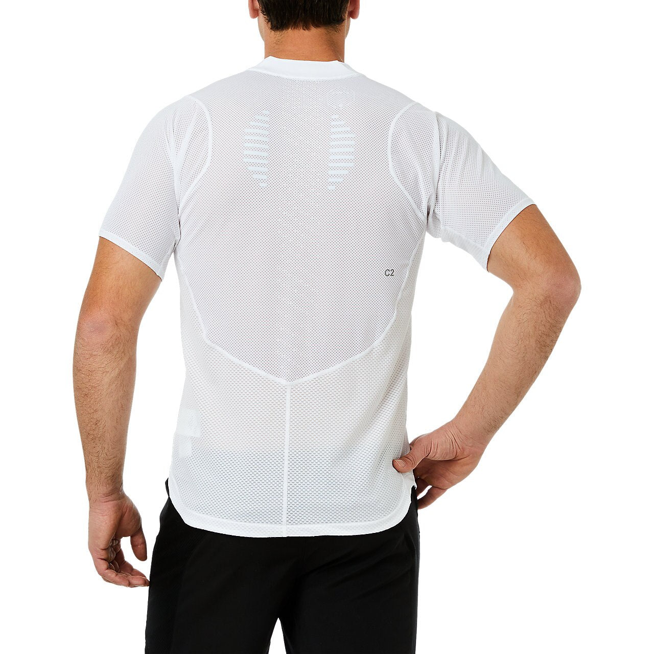 ASICS Men's Gel-Cool Short Sleeve Running Shirt - Moisture-Wicking Athletic Top for Jogging & Gym Workouts (White) - Perfect for Summer Training & Outdoor Sports