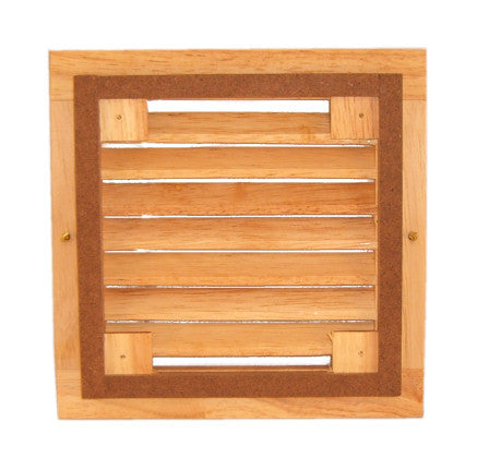 Coolerguys Single 120mm Oak Vent Cabinet Fan Grill - Premium Wooden PC Case Airflow Cover for Computer Cooling & Home Office Setup