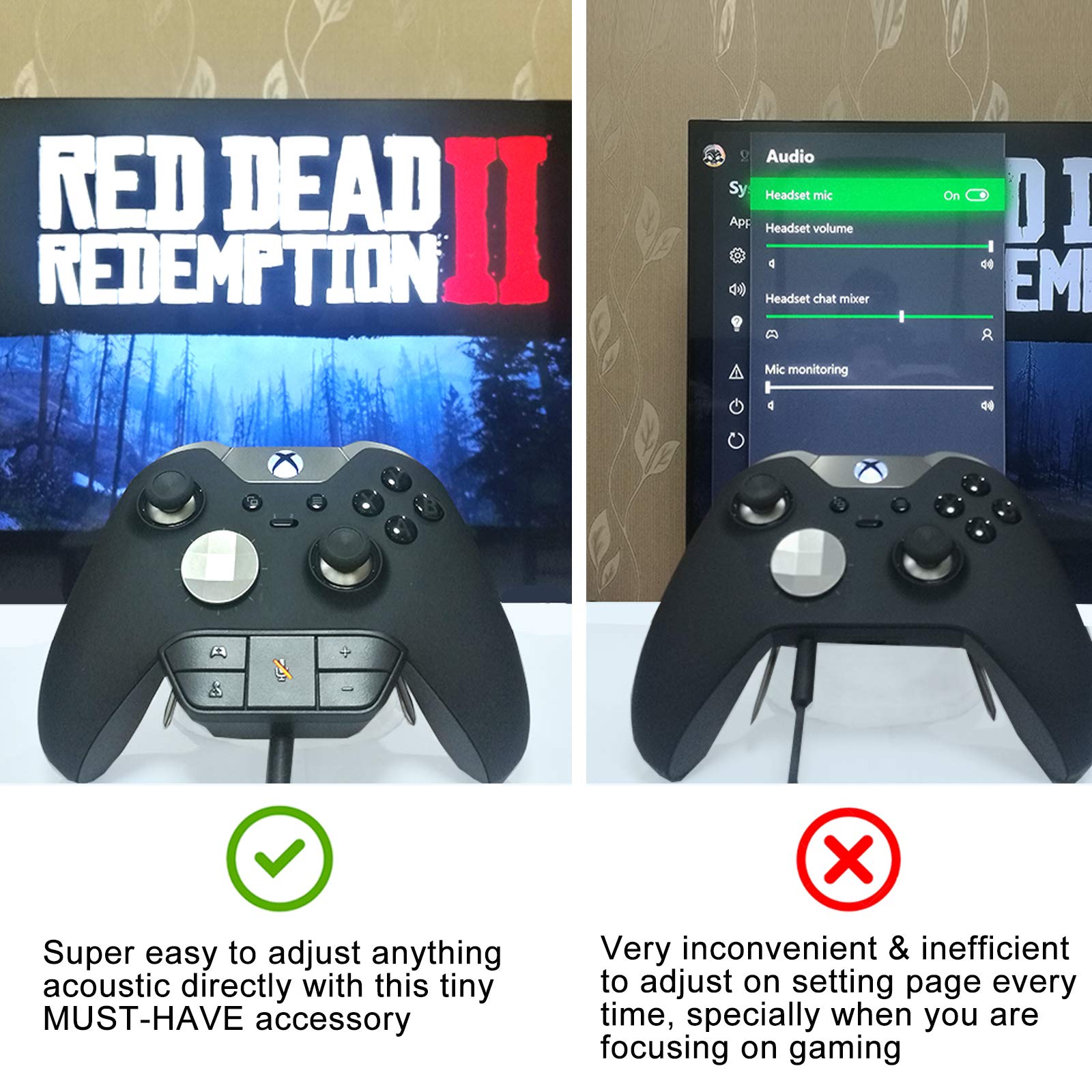 Xbox One & Xbox Series X|S Controller Stereo Headset Adapter - Adjust Audio Balance, Volume & Mic for Gaming & Chat | Perfect for Online Multiplayer, Streaming & Competitive Gaming