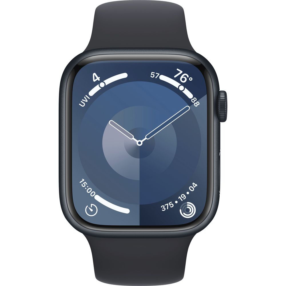 Apple Watch Series 9 45mm (Gen 9) Midnight Aluminum Case with Midnight Sport Band - MR9A3LW/A - Perfect for Fitness Tracking, Workouts & Everyday Wear