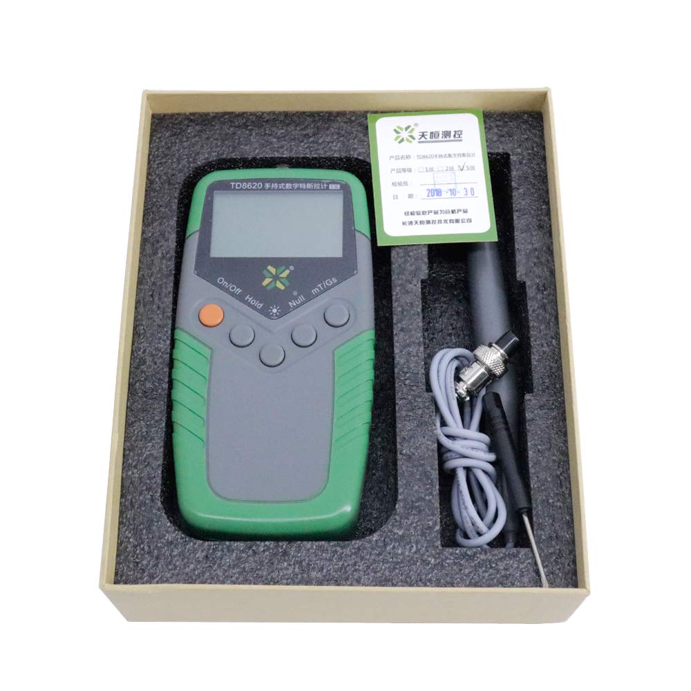 High Precision 5% Accuracy Digital Gauss Meter - Permanent Magnet Tesla Meter with mT/G Unit Switch, Surface Magnetic Field Tester for Industrial & Scientific Applications - Perfect for Magnet Research, Quality Control, and Educational Labs
