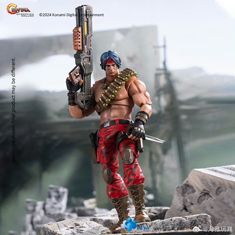 Pre-Order Hiya Toys 6-Inch Contra: Operation Galuga Action Figures - Lance Bean & Bill Rizer (16cm Exquisite Basic Series) | Perfect for Gaming Collectors and Display Shelves
