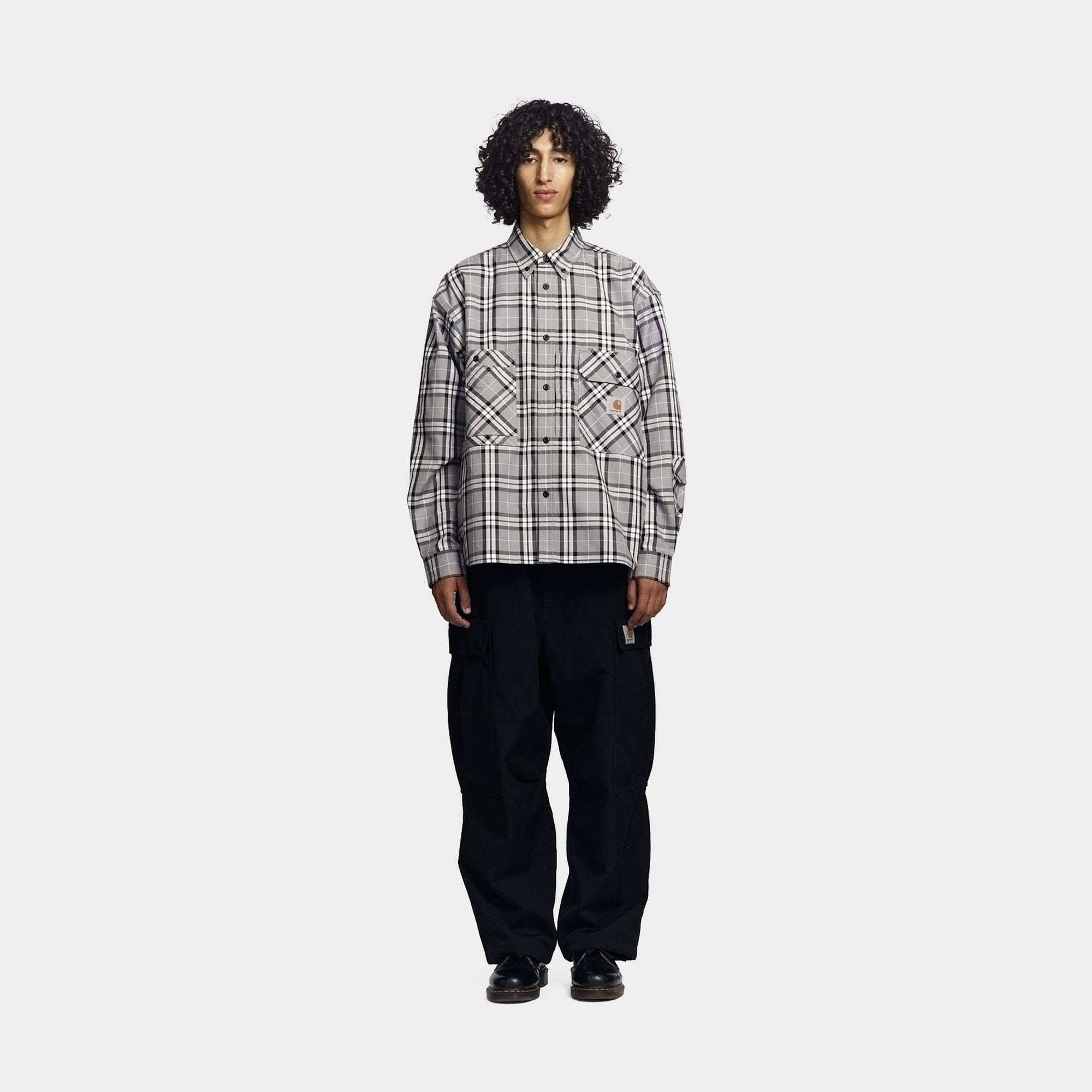 Carhartt WIP x INVINCIBLE Work Shirt Max - Black | Heavy Duty Cotton Workwear for Men | Perfect for Construction, Outdoor Jobs & Casual Streetwear