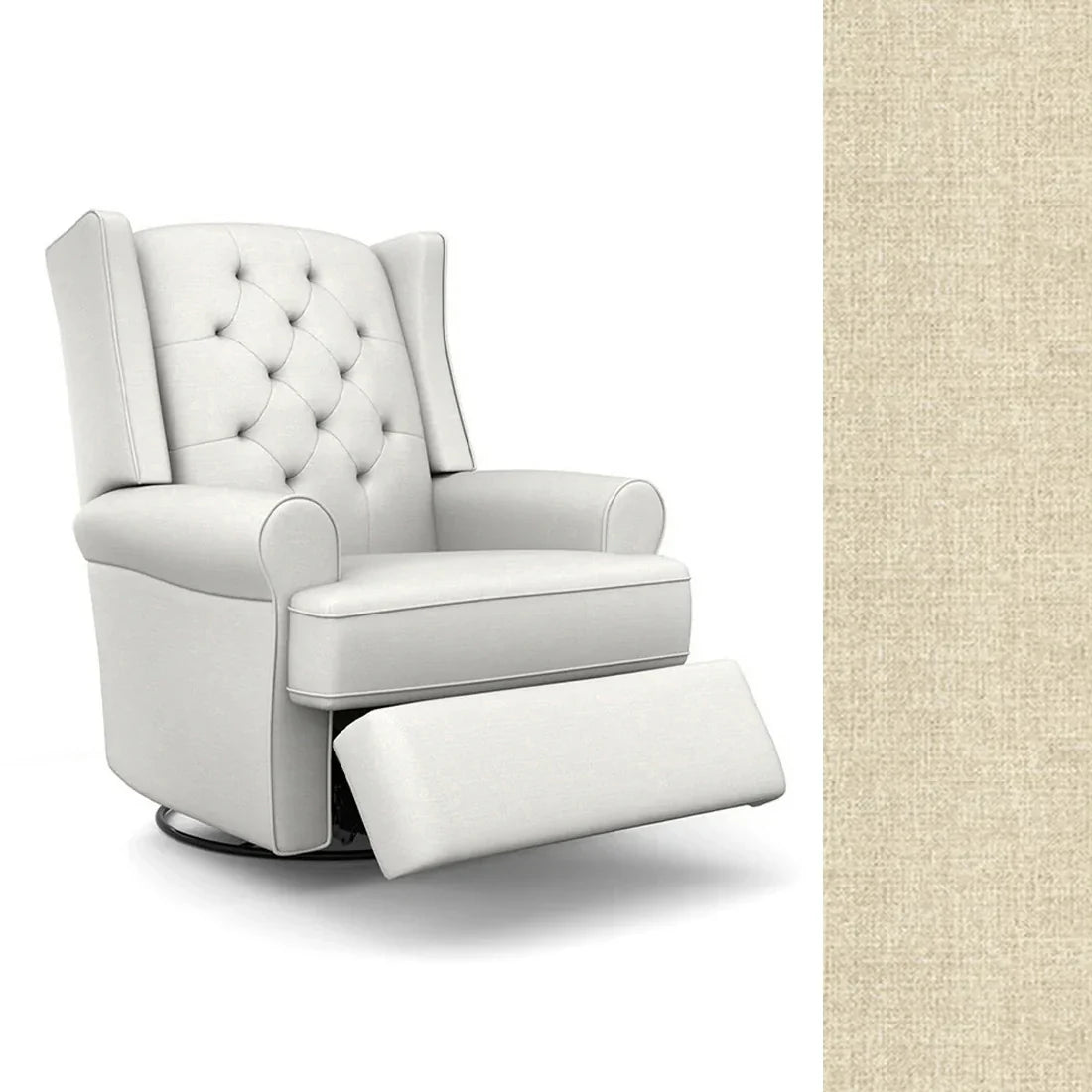 Best Finley Swivel Glider Recliner Chair - Comfortable Modern Living Room Seating for Relaxing, Nursing & Reading