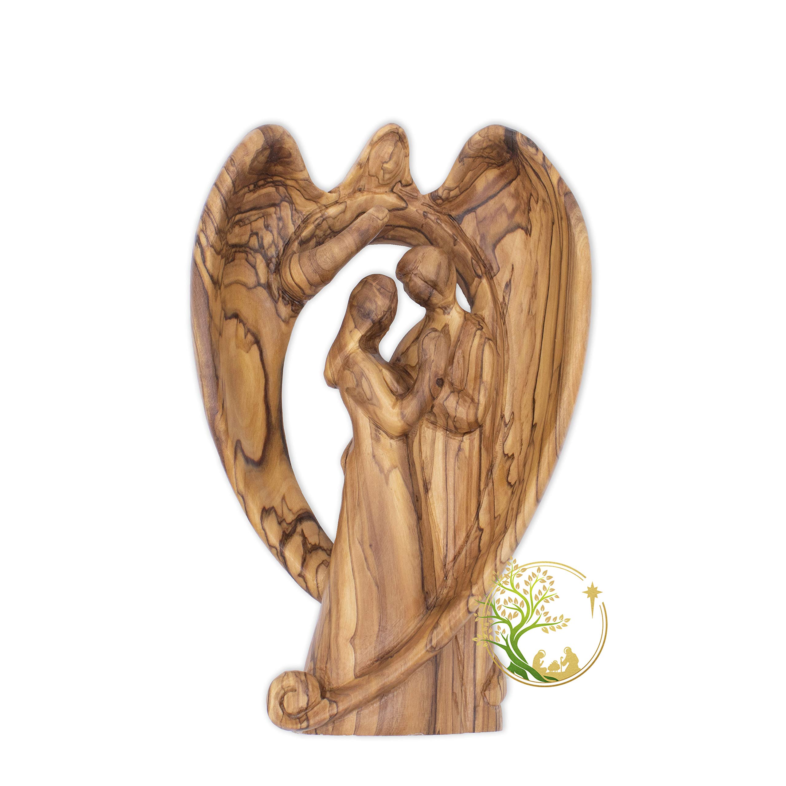 Wedding Couple Statue - Romantic Wooden Figurine for Engagement, Anniversary & Religious Gifts | Perfect Wedding Gift for Couples | Home Decor & Wedding Table Centerpiece