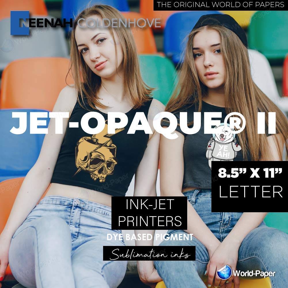 Jet Opaque II Heat Transfer Paper 8.5