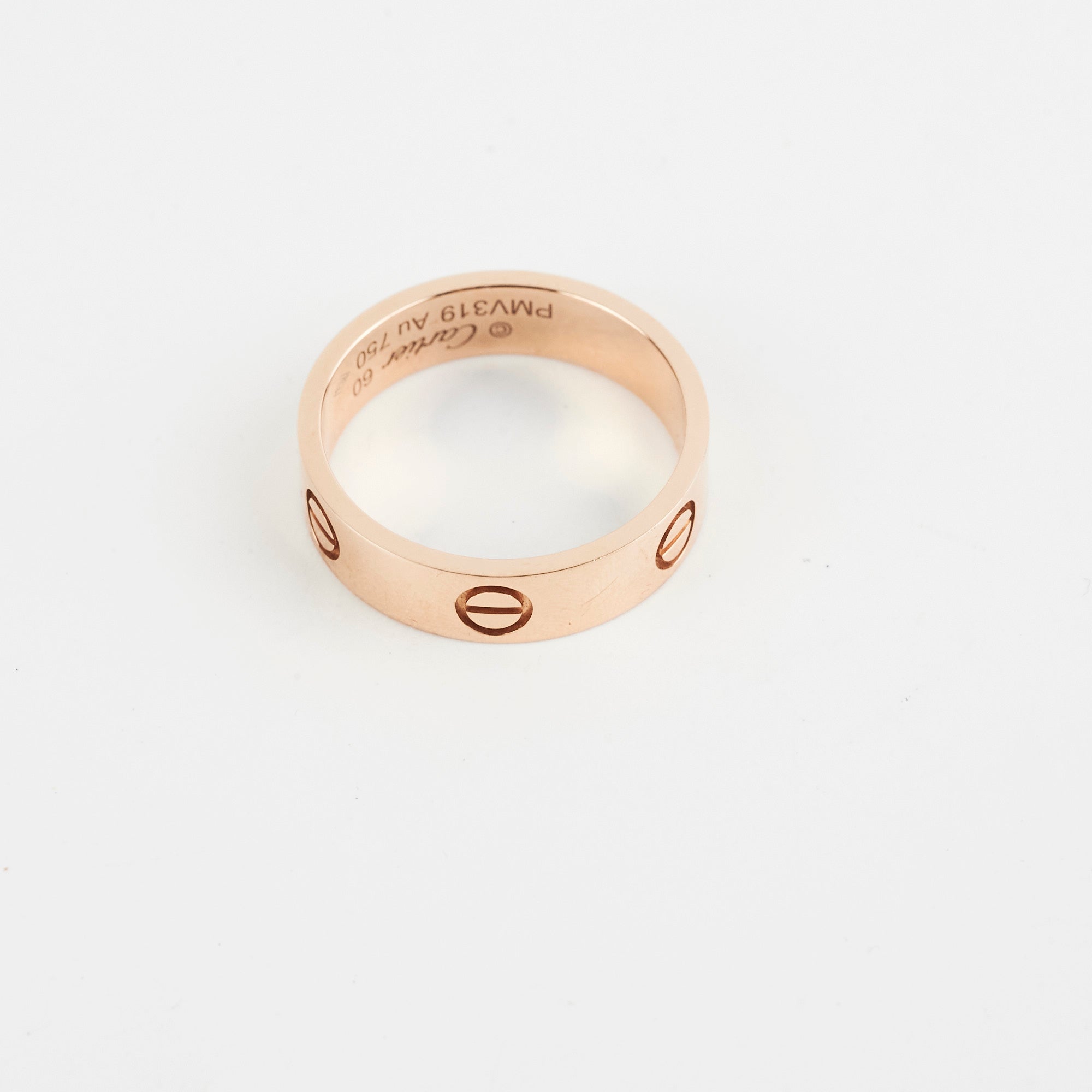 Cartier Love Ring 18K Pink Gold Size 60 - Luxury Wedding Band for Women, Romantic Anniversary Gift for Her, Perfect for Engagement & Special Occasions