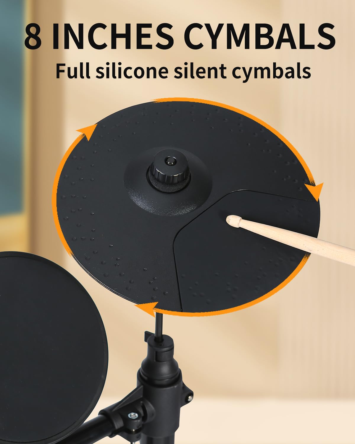 **AODSK AED-400 Electronic Drum Set for Beginners & Kids – 150 Sounds, 4 Quiet Drum Pads, 2 Switch Pedals, Drum Throne, Drumsticks & On-Ear Headphones – Perfect for Home Practice, Music Lessons & Quiet Play**