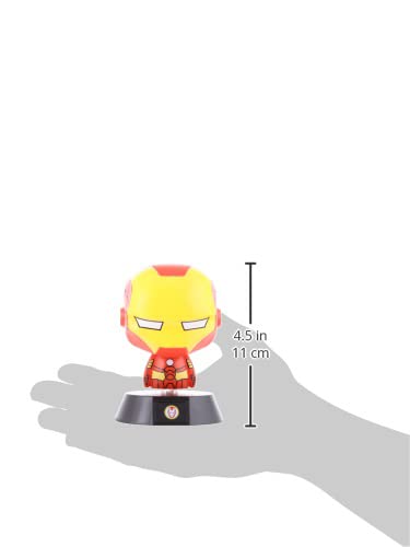 Official Disney Marvel Avengers Iron Man Icon Light - LED Desk Lamp for Home, Office & Gaming Room Decor - Collectible Superhero Merchandise