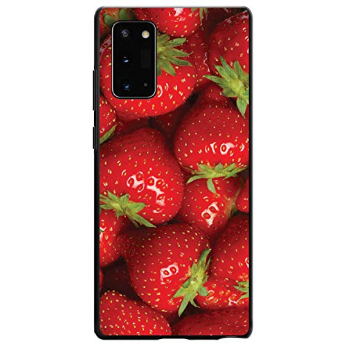 Bright Red Strawberries On Black Case