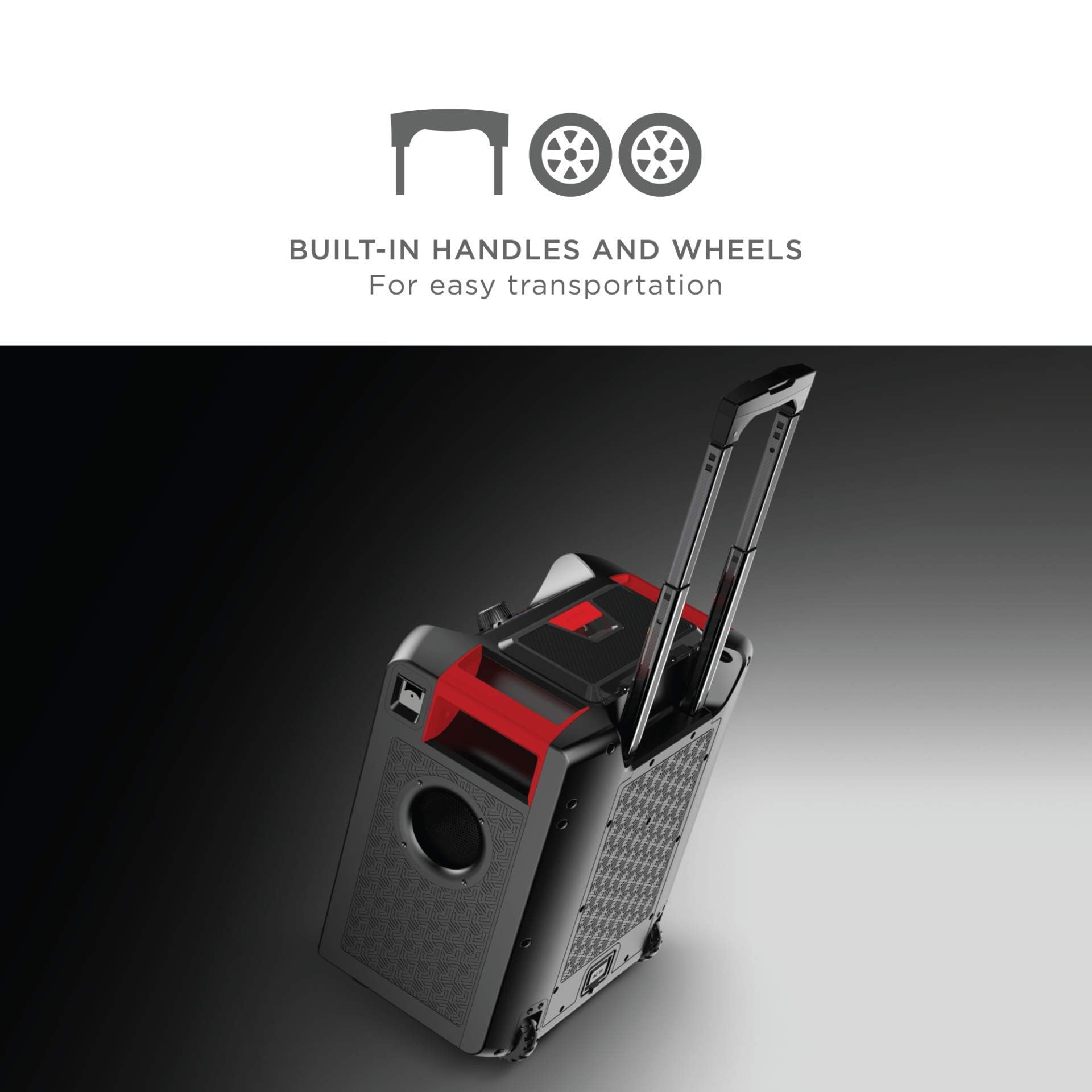 ION Pathfinder 280 All-Weather Bluetooth Speaker with Premium Wide-Angle Sound - Waterproof Outdoor Speaker for Pool Parties, Beach & Camping (Renewed)