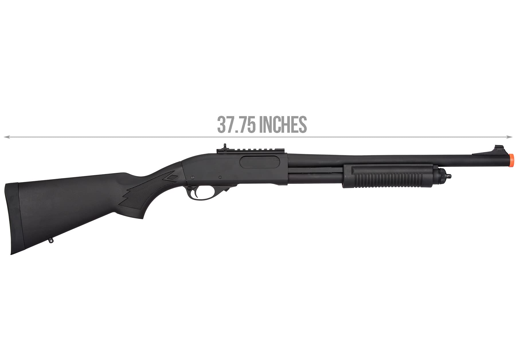 Golden Ball & Eagle M870 3/6-Shot Pump Action Gas Airsoft Shotgun - Black | Realistic Airsoft Training & Outdoor Shooting Games | Tactical Simulation & Target Practice