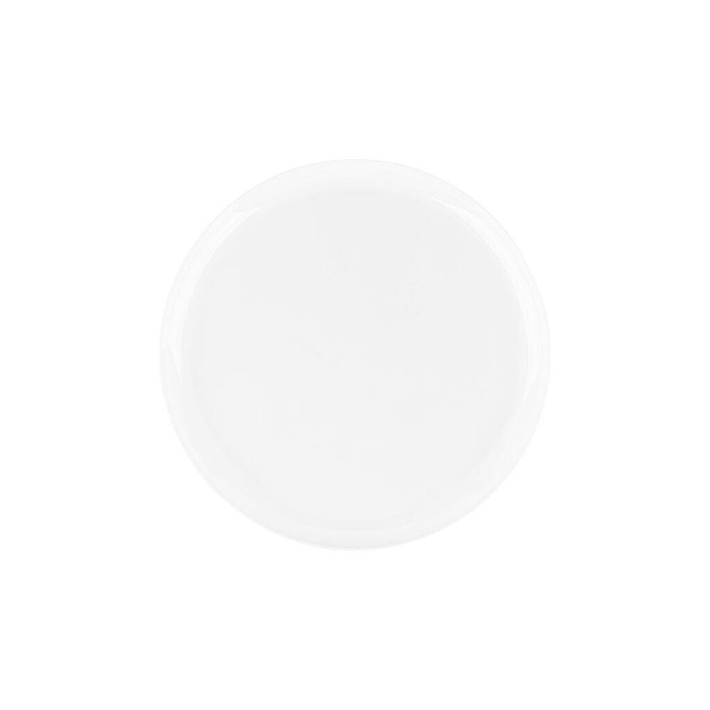 Premium White Round Plastic Plates - 10 Pack, Durable & Elegant Dinnerware for Parties, Weddings, and Everyday Use
